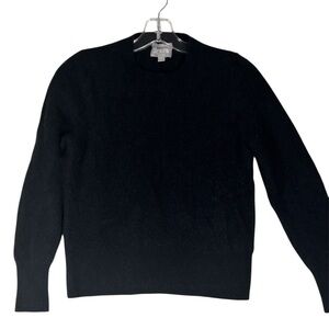 J. Crew Women’s Cashmere Sweater Medium Black Crewneck